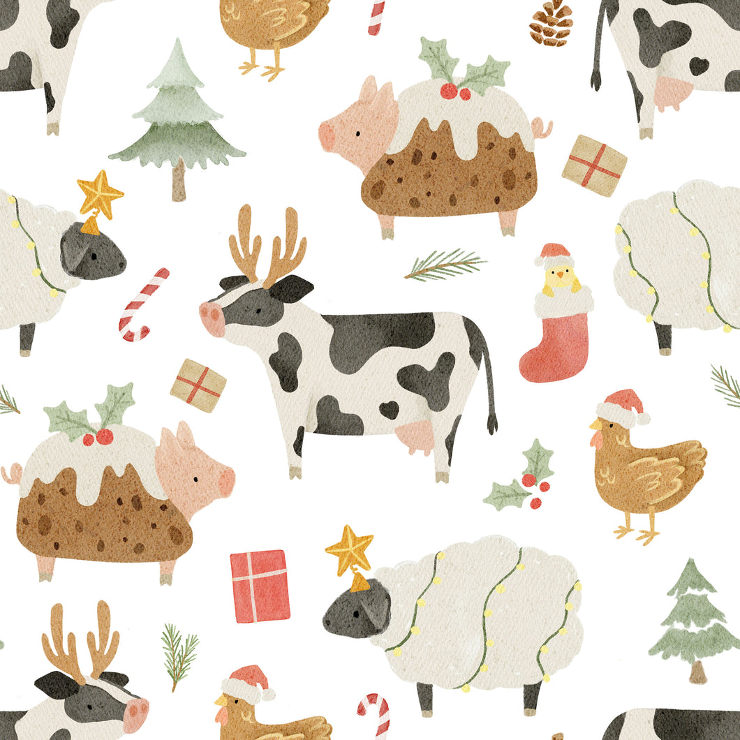 Festive Farm Dribble Bib