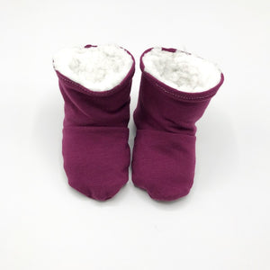 Plain Purple Winter Booties