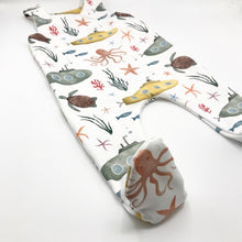 Load image into Gallery viewer, Under the Sea Footed Romper
