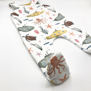 Under the Sea Footed Romper