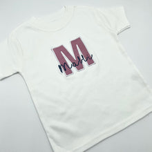 Load image into Gallery viewer, Personalised Plain Appliqué T-Shirt

