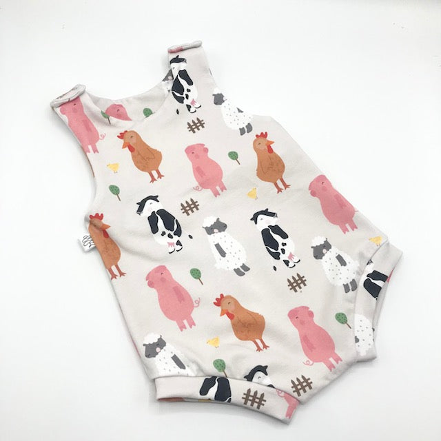 Farmyard Friends Bloomer Romper