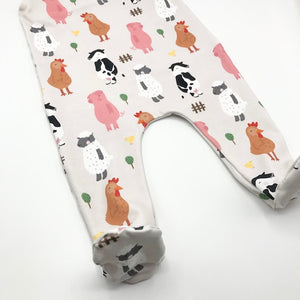 Farmyard Friends Footed Romper