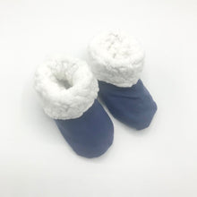 Load image into Gallery viewer, Plain Navy Winter Booties
