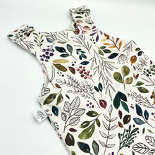 Load image into Gallery viewer, Vintage Leaves Footed Romper
