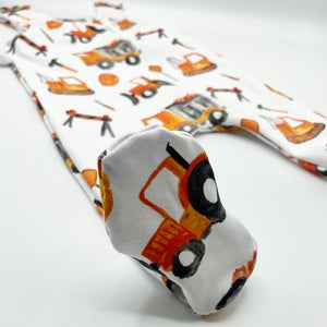 Construction Footed Romper
