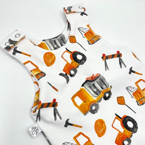 Construction Footed Romper