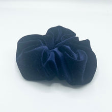 Load image into Gallery viewer, Navy Velvet Scrunchie
