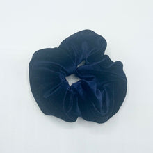Load image into Gallery viewer, Navy Velvet Scrunchie
