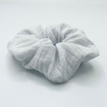 Load image into Gallery viewer, White Muslin Scrunchie
