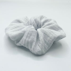 White Muslin Scrunchie