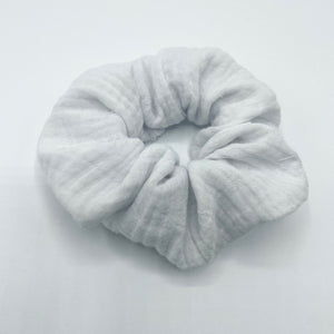 White Muslin Scrunchie