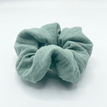 Load image into Gallery viewer, Green Muslin Scrunchie
