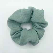 Load image into Gallery viewer, Green Muslin Scrunchie
