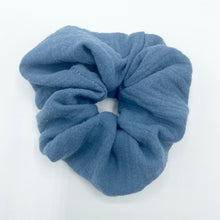 Load image into Gallery viewer, Blue Muslin Scrunchie

