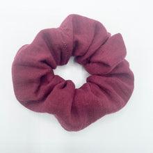 Load image into Gallery viewer, Wine Red Muslin Scrunchie
