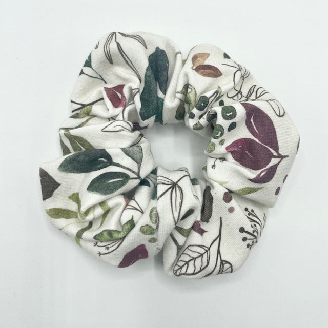 Vintage Leaves Scrunchie