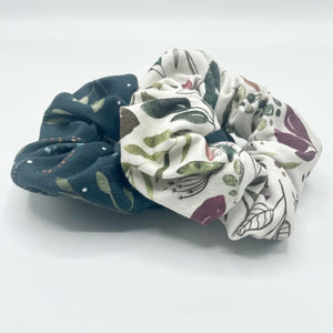 Vintage Leaves Scrunchie
