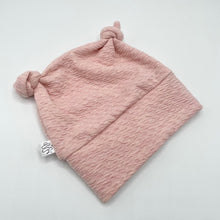Load image into Gallery viewer, Rose Knit Double Knot Hat
