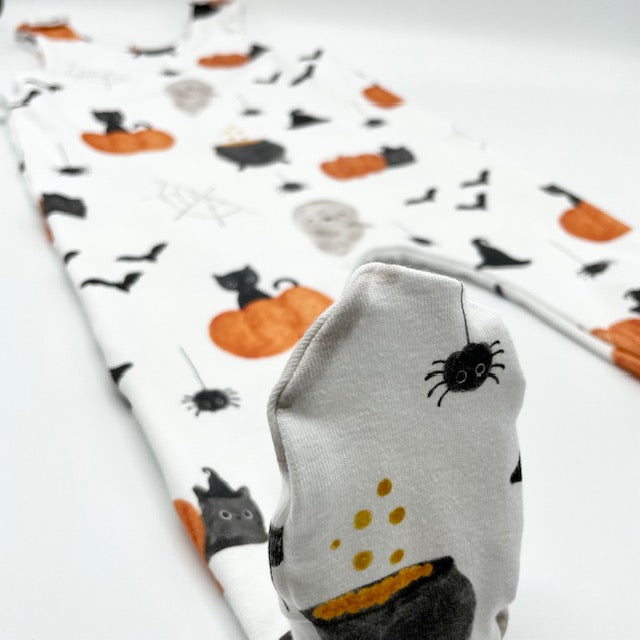 Spooky Season Footed Romper