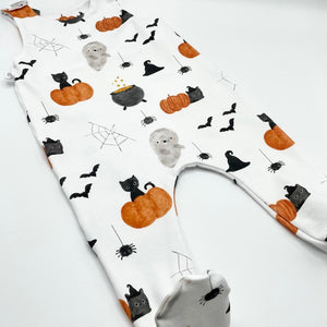 Spooky Season Footed Romper
