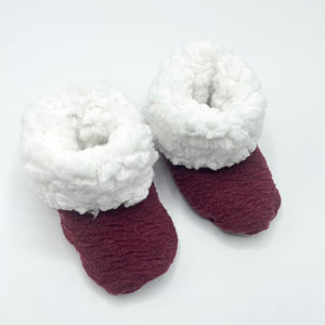Berry Knit Winter Booties