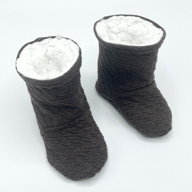 Walnut Knit Winter Booties
