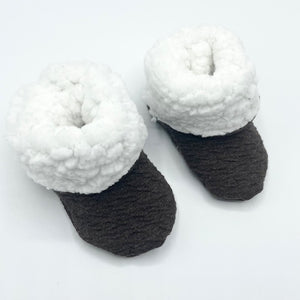 Walnut Knit Winter Booties