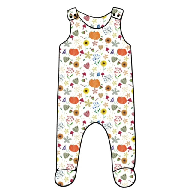 Pumpkin Season Footed Romper