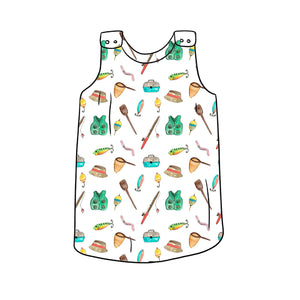 Gone Fishing Pinafore Dress