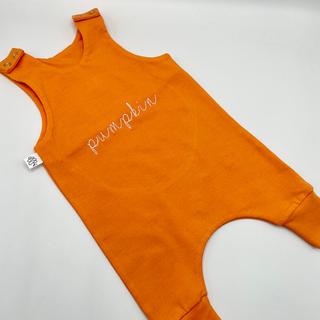 Orange Personalised Romper