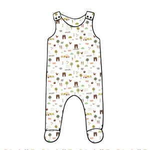 Mini Farm Footed Romper