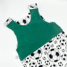 Load image into Gallery viewer, Football/Green Twist Top Outfit
