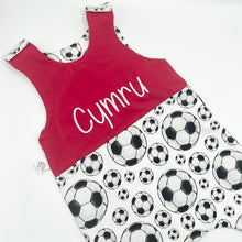 Load image into Gallery viewer, Football/Red Twist Top Outfit
