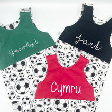 Load image into Gallery viewer, Football/Black Twist Top Outfit
