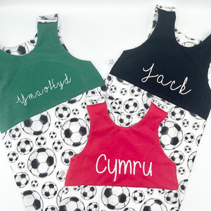 Football/Red Twist Top Outfit