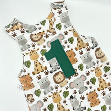 Load image into Gallery viewer, Jungle Paws Birthday Romper
