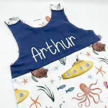 Load image into Gallery viewer, Under the Sea / Navy Twist Top Outfit
