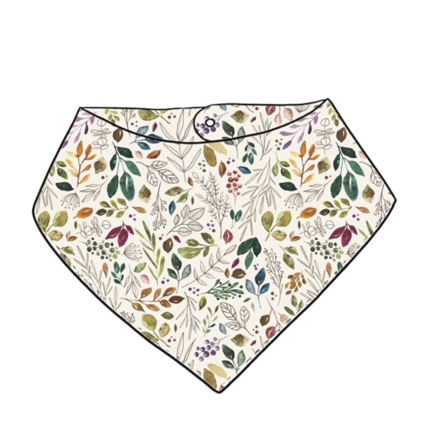 Vintage Leaves Dribble Bib