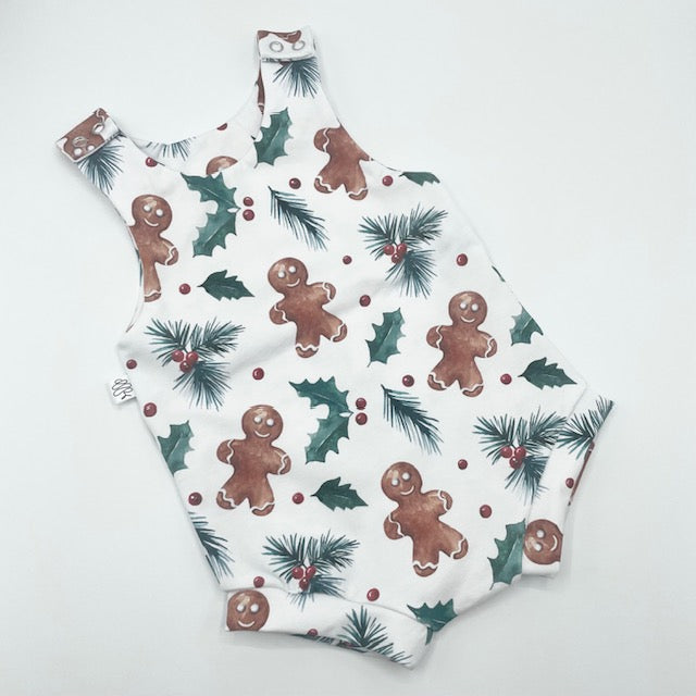 Gingerbread Bloomer Romper