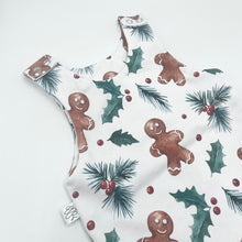 Load image into Gallery viewer, Gingerbread Bloomer Romper
