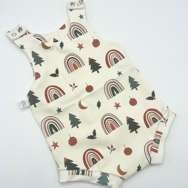 Boho Christmas Bloomer Romper