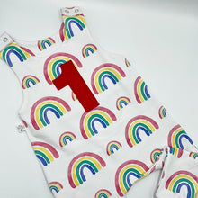 Load image into Gallery viewer, Rainbows Birthday Romper
