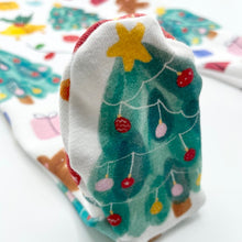 Load image into Gallery viewer, Merry Christmas Footed Romper
