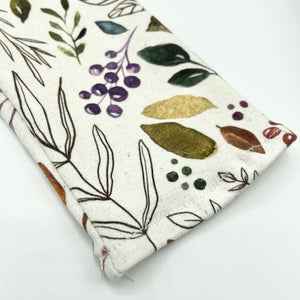 Vintage Leaves Skinny Leggings