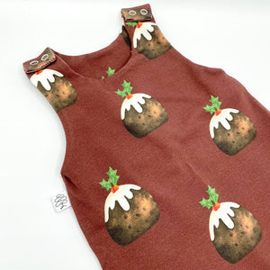 Christmas Pudding Footed Romper