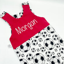 Load image into Gallery viewer, Football/Red Twist Top Outfit
