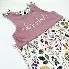 Load image into Gallery viewer, Vintage Leaves/Old Pink Twist Top Outfit

