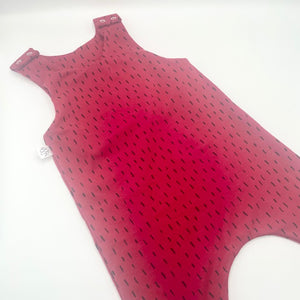 Red Dash Romper