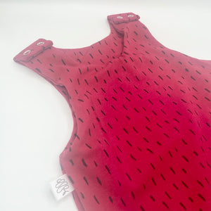 Red Dash Romper